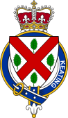 British Garter Coat of Arms for Keating (Ireland)