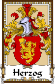 German Coat of Arms Wappen Bookplate  for Herzog