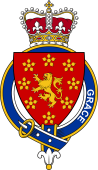 Families of Britain Coat of Arms Badge for: Grace (England)