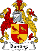 English Coat of Arms for Bunting