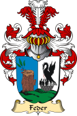 v.23 Coat of Family Arms from Germany for Feder