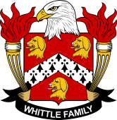 Coat of arms used by the Whittle family in the United States of America