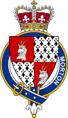 British Garter Coat of Arms for Morton (England)
