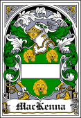 Irish Coat of Arms Bookplate for MacKenna