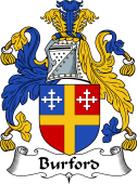 English Coat of Arms for the family Burford