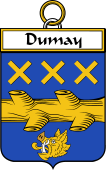 French Coat of Arms Badge for Dumay