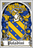 Italian Coat of Arms Bookplate for Paladini