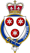 Families of Britain Coat of Arms Badge for: Bullard or Bollard (Ireland)