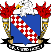 Coat of arms used by the Welsteed family in the United States of America