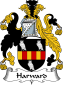English Coat of Arms for the family Harward