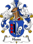 German Wappen Coat of Arms for Hasse