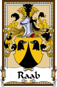 German Coat of Arms Wappen Bookplate  for Raab