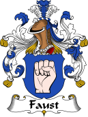 German Wappen Coat of Arms for Faust