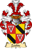 v.23 Coat of Family Arms from Germany for Zedlitz