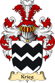 v.23 Coat of Family Arms from Germany for Krieg