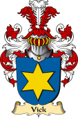 v.23 Coat of Family Arms from Germany for Vick