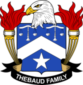 Coat of arms used by the Thebaud family in the United States of America