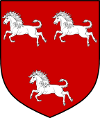 English Family Shield for Fry or Frye