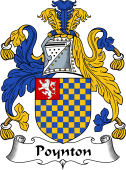 English Coat of Arms for the family Poynton
