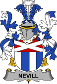 Irish Coat of Arms for Nevill or Neville