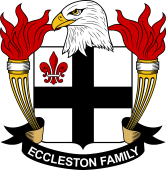 Coat of arms used by the Eccleston family in the United States of America