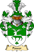 English Coat of Arms (v.23) for the family Power