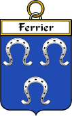 French Coat of Arms Badge for Ferrier
