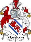 English Coat of Arms for the family Marsham