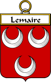 French Coat of Arms Badge for Lemaire