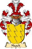 v.23 Coat of Family Arms from Germany for Haack