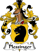 German Wappen Coat of Arms for Plessinger
