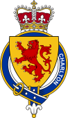 British Garter Coat of Arms for Charlton (Wales)
