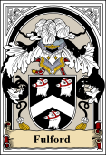 English Coat of Arms Bookplate for Fulford