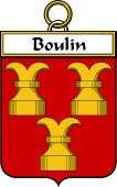 French Coat of Arms Badge for Boulin