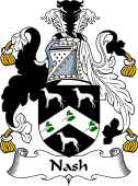 English Coat of Arms for the family Nash