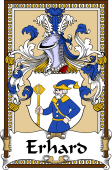 German Coat of Arms Wappen Bookplate  for Erhard