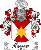 Araldica Italiana Coat of arms used by the Italian family Mangano