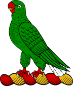 Family Crest from Scotland for: Abernethy (Scotland) Crest - A Parrot