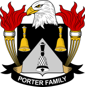 Coat of arms used by the Porter family in the United States of America