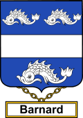 English Coat of Arms Shield Badge for Barnard