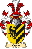 v.23 Coat of Family Arms from Germany for Koster