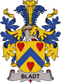 Danish Coat of Arms for Bladt