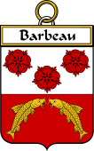 French Coat of Arms Badge for Barbeau