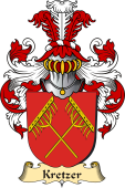 v.23 Coat of Family Arms from Germany for Kretzer