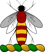 Family Crest from England for: Abercrombie, Baron of Aboukir (Abercromby) Crest - A Bee