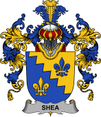 Irish Family Coat of Arms (v.25b) Shea or O'Shee