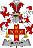 Irish Coat of Arms for Hurley or O'Hurley