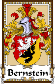 German Coat of Arms Wappen Bookplate  for Bernstein