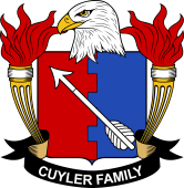 Coat of arms used by the Cuyler family in the United States of America