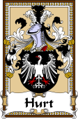 German Coat of Arms Wappen Bookplate  for Hurt